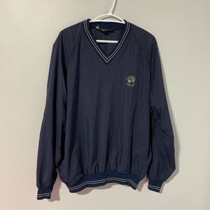 Sunderland of Scotland Men’s Navy Blue V-Neck Long Sleeve Sweater size XL